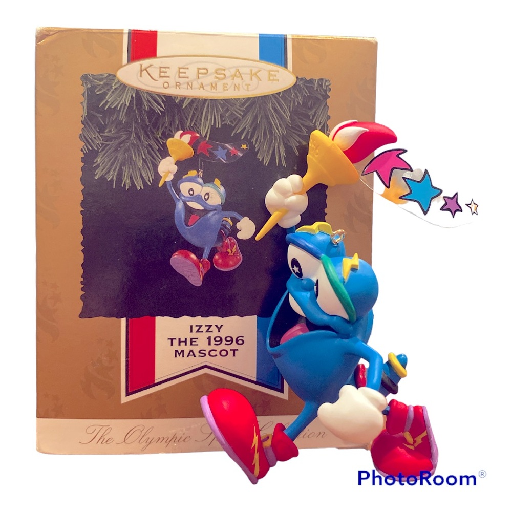 Hallmark 1996 Izzy Atlanta Georgia Olympic mascot vintage  Christmas ornament